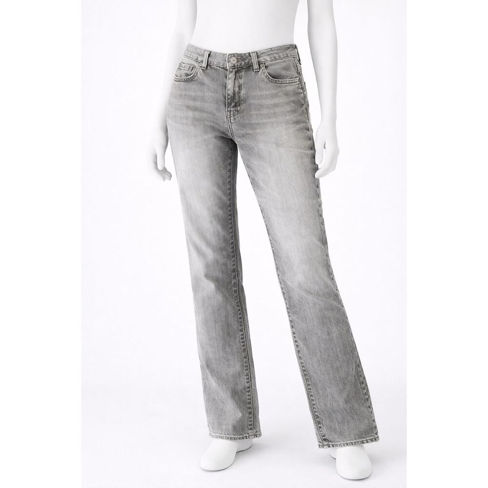 L.L.Bean Favorite Fit Women’s Gray Jeans Straight Leg Denim Size 20 lined, warm